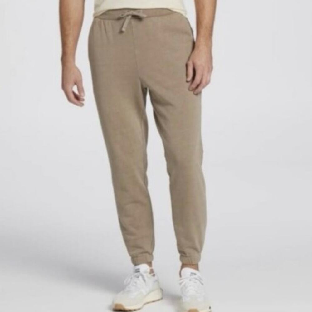 VRST Joggers Men MEDIUM Brown Tan Pockets Athleisure Drawstring Waist